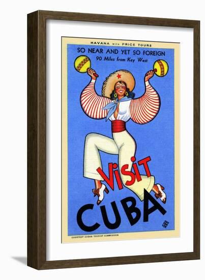 Visit Cuba-Massaguer-Framed Art Print