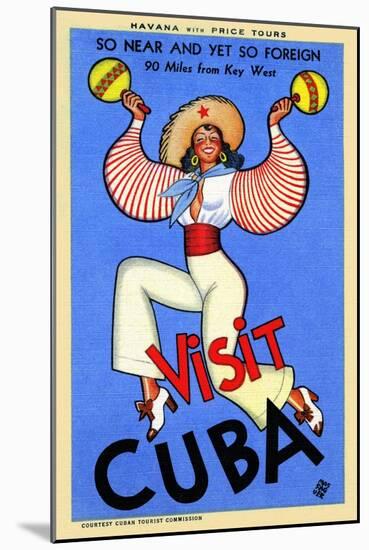 Visit Cuba-Massaguer-Mounted Art Print