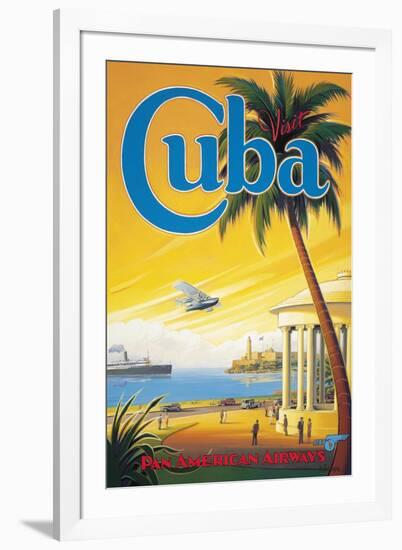 Visit Cuba-Kerne Erickson-Framed Art Print