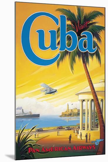 Visit Cuba-Kerne Erickson-Mounted Art Print