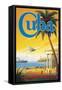 Visit Cuba-Kerne Erickson-Framed Stretched Canvas