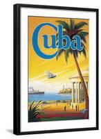 Visit Cuba-Kerne Erickson-Framed Art Print