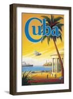 Visit Cuba-Kerne Erickson-Framed Art Print