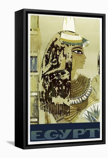 Visit Egypt Cleopatra-null-Framed Stretched Canvas