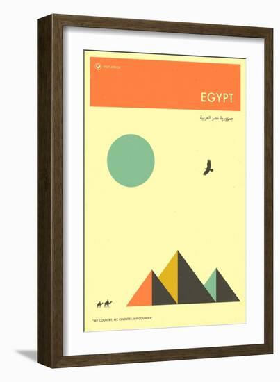 Visit Egypt-Jazzberry Blue-Framed Art Print