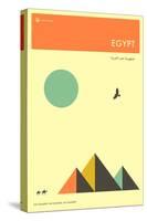 Visit Egypt-Jazzberry Blue-Stretched Canvas