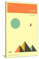 Visit Egypt-Jazzberry Blue-Stretched Canvas