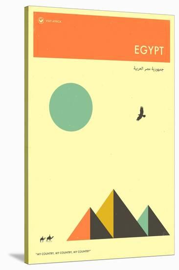 Visit Egypt-Jazzberry Blue-Stretched Canvas