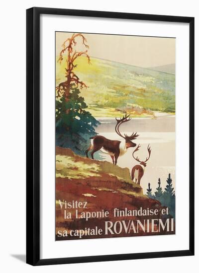 Visit Finnish Lappland-null-Framed Art Print