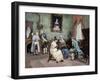 Visit from Boyfriend. after a Painting by Luis Jimenez Aranda (1845-1928). Coloured. Spain-null-Framed Giclee Print