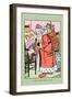 Visit from Santa Claus-Rosa C. Petherick-Framed Art Print