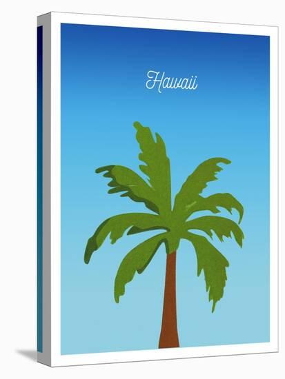 Visit Hawaii (minimalist)-The Saturday Evening Post-Stretched Canvas
