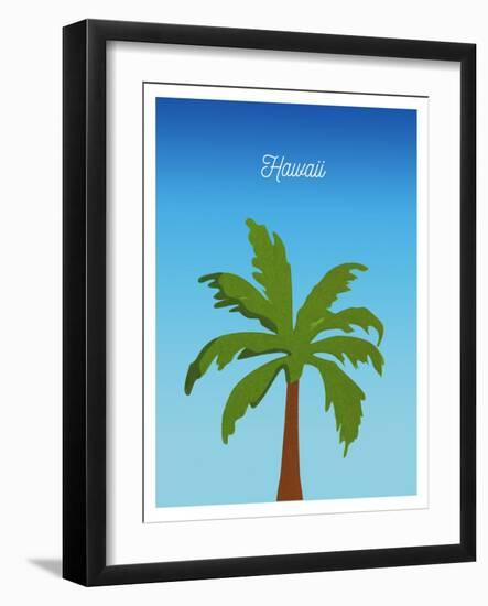 Visit Hawaii (minimalist)-The Saturday Evening Post-Framed Giclee Print