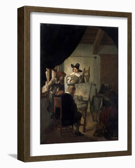 Visit in An-Job Adriaensz Berckheyde-Framed Giclee Print