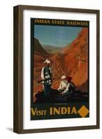 Visit India, Indian State Railways, circa 1930-William Spencer Bagdatopoulus-Framed Giclee Print