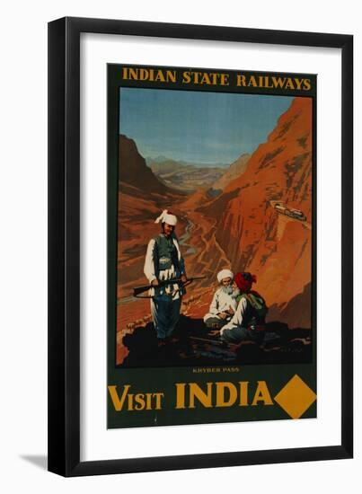 Visit India, Indian State Railways, circa 1930-William Spencer Bagdatopoulus-Framed Giclee Print