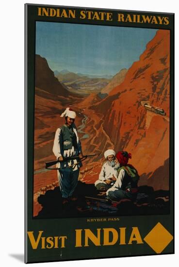 Visit India, Indian State Railways, circa 1930-William Spencer Bagdatopoulus-Mounted Giclee Print