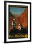 Visit India, Indian State Railways, circa 1930-William Spencer Bagdatopoulus-Framed Giclee Print