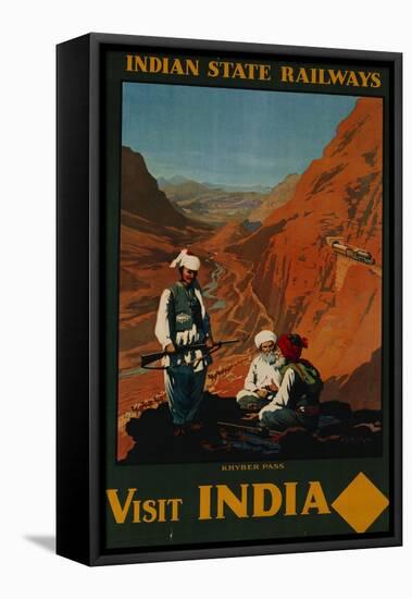 Visit India, Indian State Railways, circa 1930-William Spencer Bagdatopoulus-Framed Stretched Canvas