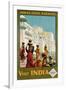 Visit India - Indian State Railways, Udaipur Poster-W.S Bylityllis-Framed Giclee Print