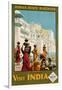 Visit India - Indian State Railways, Udaipur Poster-W.S Bylityllis-Framed Giclee Print