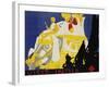 Visit India Poster-Tom Purvis-Framed Giclee Print