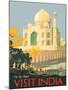 Visit India - Taj Mahal - Agra, India-William Spencer Bagdatopulos-Mounted Giclee Print