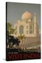 Visit India, the Taj Mahal, circa 1930-null-Stretched Canvas