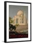 Visit India, the Taj Mahal, circa 1930-null-Framed Giclee Print