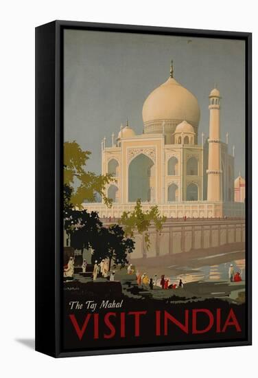 Visit India, the Taj Mahal, circa 1930-null-Framed Stretched Canvas