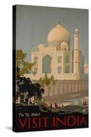 Visit India, the Taj Mahal, circa 1930-null-Stretched Canvas