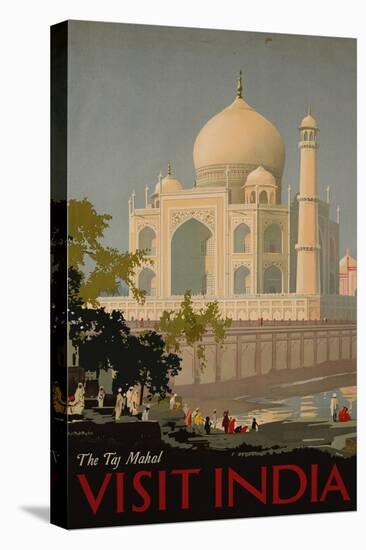 Visit India, the Taj Mahal, circa 1930-null-Stretched Canvas