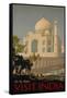 Visit India, the Taj Mahal, circa 1930-null-Framed Stretched Canvas