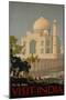 Visit India, the Taj Mahal, circa 1930-null-Mounted Premium Giclee Print