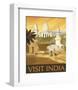 Visit India-Kem Mcnair-Framed Art Print