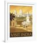 Visit India-Kem Mcnair-Framed Art Print