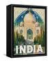 Visit India-null-Framed Stretched Canvas