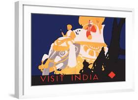 Visit India-null-Framed Art Print