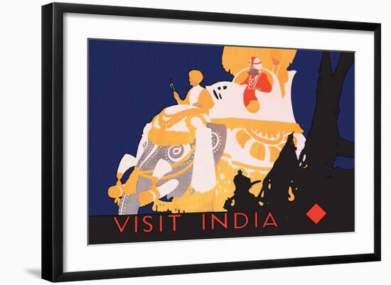 Visit India-null-Framed Art Print