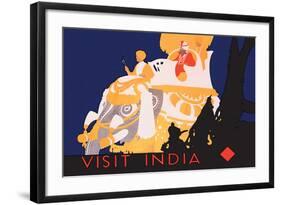 Visit India-null-Framed Art Print