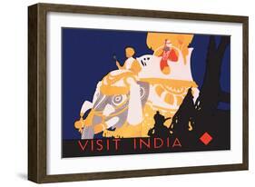 Visit India-null-Framed Art Print