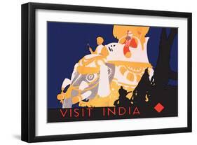 Visit India-null-Framed Art Print