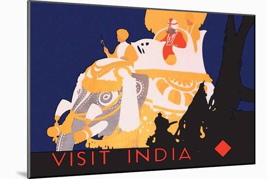 Visit India-null-Mounted Art Print