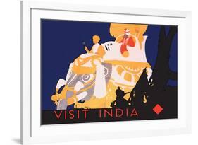 Visit India-null-Framed Art Print