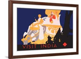 Visit India-null-Framed Art Print