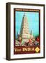 Visit India-William Spencer Bagdatopoulus-Framed Art Print