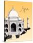 Visit India-The Saturday Evening Post-Stretched Canvas