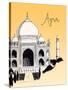 Visit India-The Saturday Evening Post-Stretched Canvas