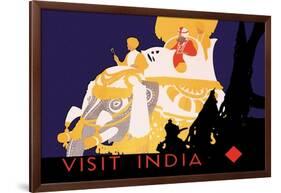 Visit India-null-Framed Art Print