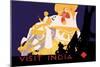 Visit India-null-Mounted Premium Giclee Print